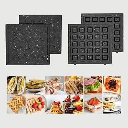 sandwich maker toastie , Portable Electric Waffles Sandwich Maker , Multifunctional Egg Cake Toast Bread Breakfast Machine 220V - M & M Global