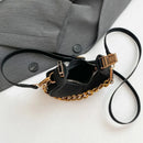 Mini Semicircle Saddle Crossbody Bag For Women Luxury Lemon Color Handbag Half Moon Bag Fashion Chain Lady Cross Body Bag - M & M Global