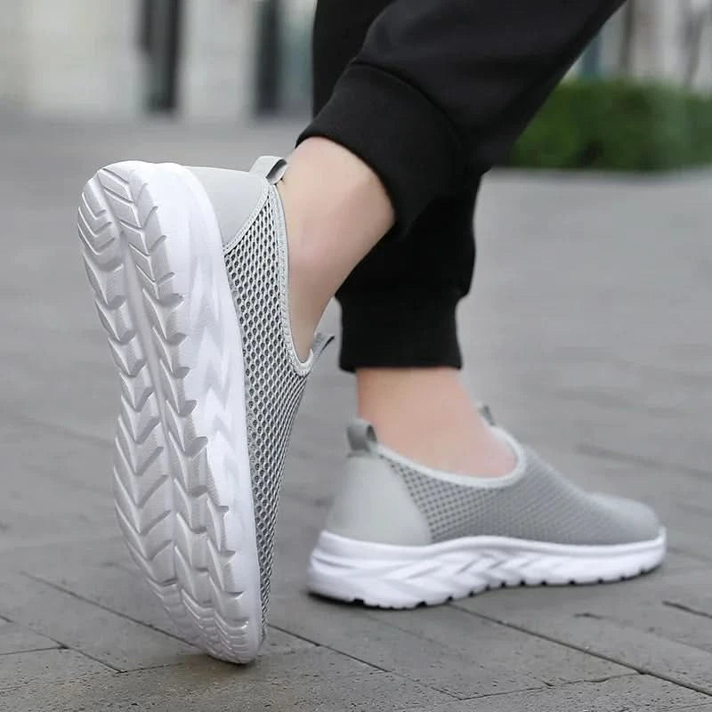 YRZL Mesh Loafers Men Casual Shoes Summer Lightweight Outdoor Male Walking Shoes Anti-slip Comfortable Slip on Loafers for Men - M & M Global