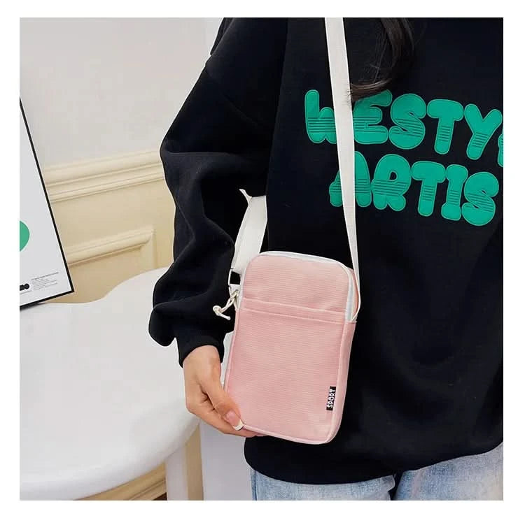 New Fashion Mobile Phone Bag Women's Messenger Bag All-match Mini Small Crossbody Bag Hanging Neck Coin Purse Vertical Handbag - M & M Global