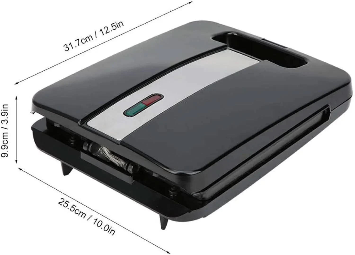 Small Sandwich Maker,1400W，Sandwich Maker 3 In 1 ， Electric Sandwich Maker， 4 Slice Double Sided Heating Breakfast Machine ， 220 - M & M Global