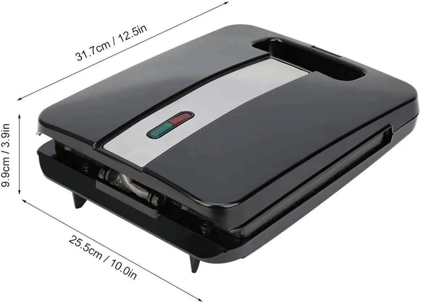 Small Sandwich Maker,1400W，Sandwich Maker 3 In 1 ， Electric Sandwich Maker， 4 Slice Double Sided Heating Breakfast Machine ， 220 - M & M Global