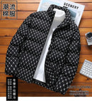 Autumn/Winter Fashion Trend Printed Large Size Coat Men's Casual Relaxed Comfortable High Quality Cotton-Padded Jacket