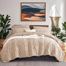 7-Pcs Bohemian tufted Comforter sets, soft comfort, Bedding Sets, room decor, all-seasons, ideal gift, Queen/King