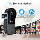 Tuya WiFi doorbell  2-way HD 1080P, microSD/cloud, waterproof, 1000mAh battery, long standby,Wireless Security Camera - M & M Global