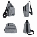 2025 New Multifunctional Chest Bag Men's Fashion Trend Oxford Cloth Shoulder Bag Korean Style Casual Waterproof Messenger Bag - M & M Global