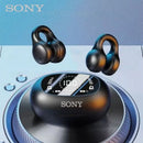 Original Sony Wireless Earbuds Clip Ear Bluetooth Headset Charging Earphones Power Display Headphones for IPhone Sport With Mic
