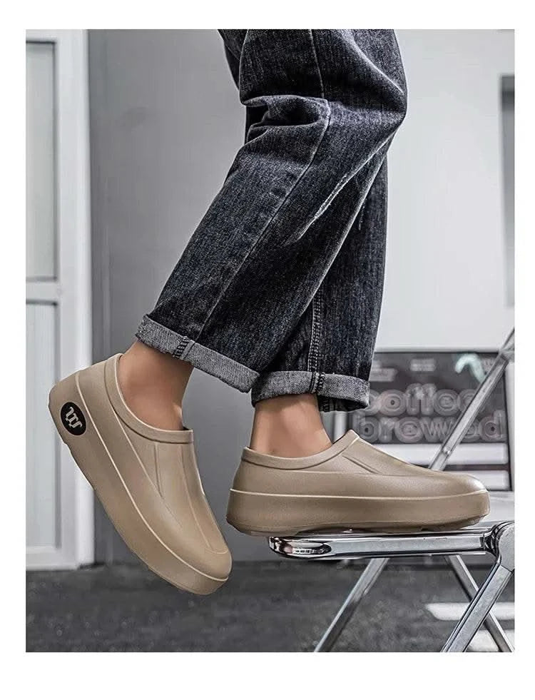 A Pair of Men's Wear-Resistant Men's Casual Shoes, Non-Slip, Wear-Resistant, Waterproof Work Shoes, Casual Sports Shoes for Men - M & M Global