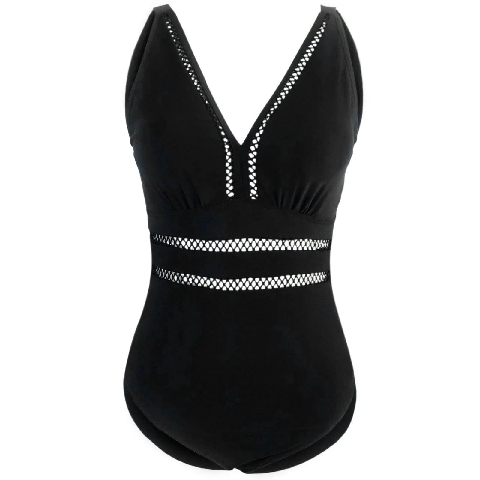 Women'S Suit Women'S Large Size Swimsuit Solid Color Swimsuit Mesh Stitching Printed Swimsuit Bikini летний костюм женский - M & M Global