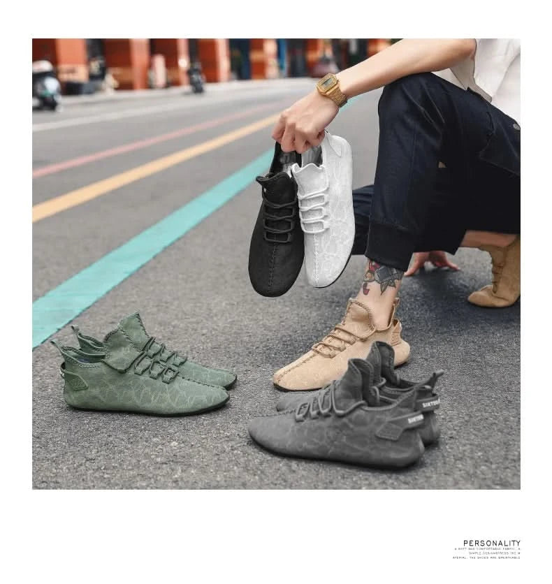 YRZL Men Mesh Loafers Driving Moccasins High Quality Flats Walking Shoes Breathable Non Slip Casual Loafers Summer Mens Shoes - M & M Global