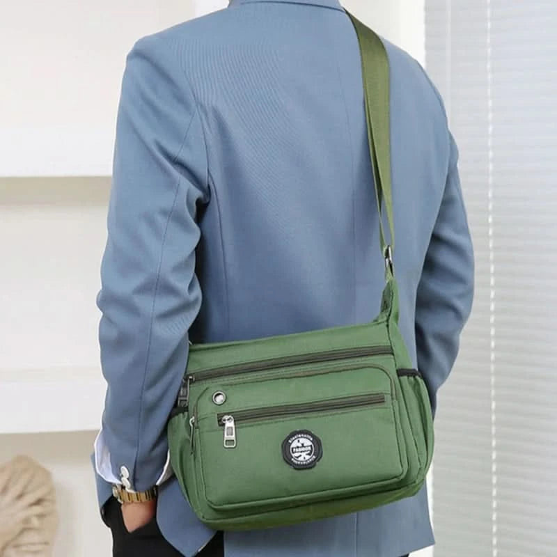Men's Messenger Bag Crossbody Shoulder Bags Men Large Sling Pack For Work Business Waterproof Oxford Packs Satchel Purse - M & M Global