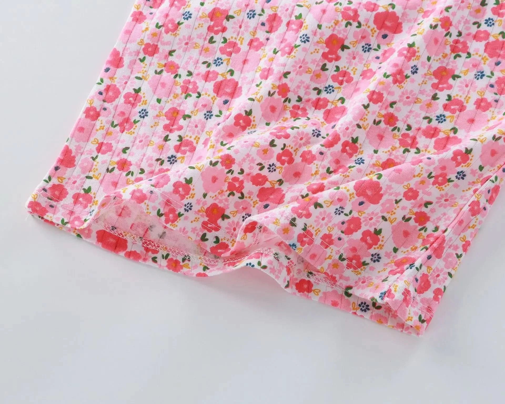 2025 Kids Cotton Clothes Girls Summer Clothes Sets Summer New Baby Sleeveless Tops + Shorts 2 Pieces Suit Girls Clothing Set - M & M Global