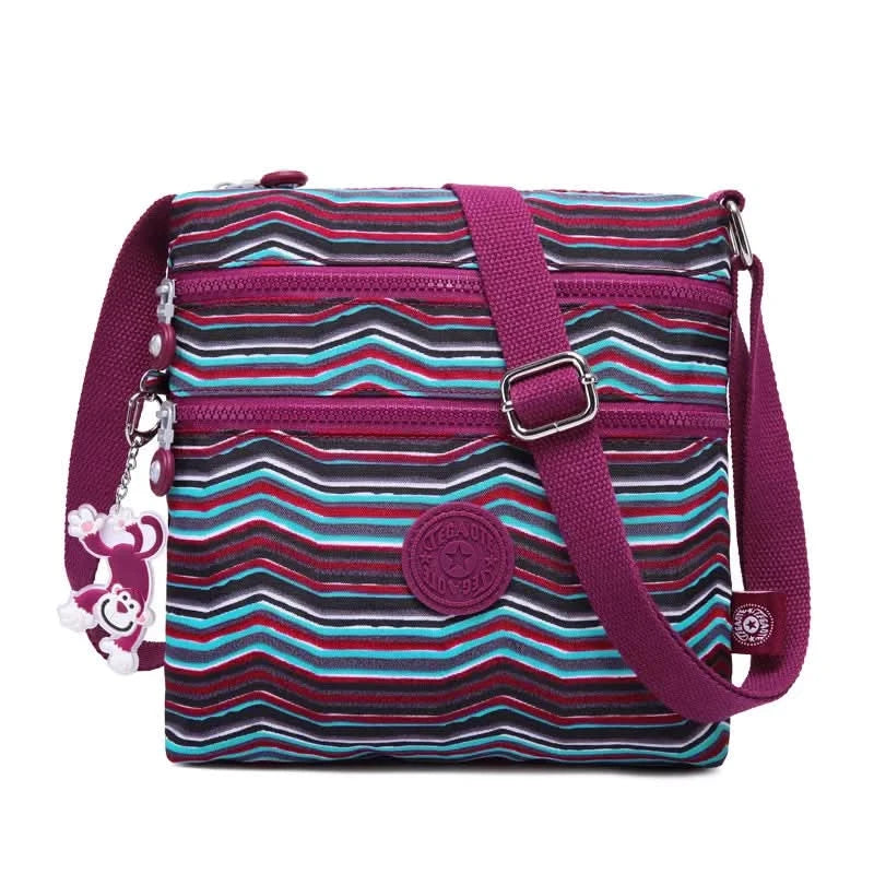 TEGAOTE Summer Men Women Shoulder Messenger Bag Small Cross Body Phone Purse Lightweight Blue Grey Black Red Purple M0910 - M & M Global