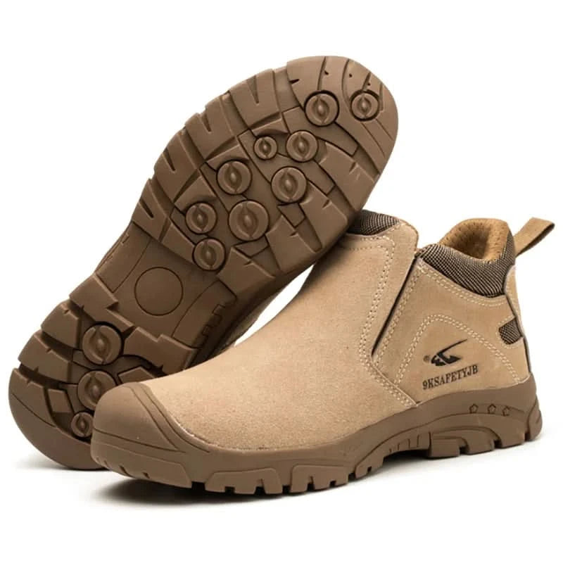 Composite Toe Safety Shoes Metatarsal Protection Anti-Puncture Work Boots Slip-Resistant Sole Anti-Hot Welders Protective Shoes