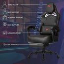 Big and Tall Gaming Chair for Adults with Footrest, 400lbs Weight Capacity Video Game Chairs for Office, Ergonomic Computer