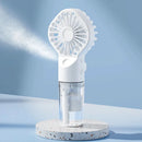 Portable Humidifier Fan Mini Handheld Mist Fan Portable USB Rechargeable Handheld Fan with Humidifier Mini Water Spray Hand Fan - M & M Global