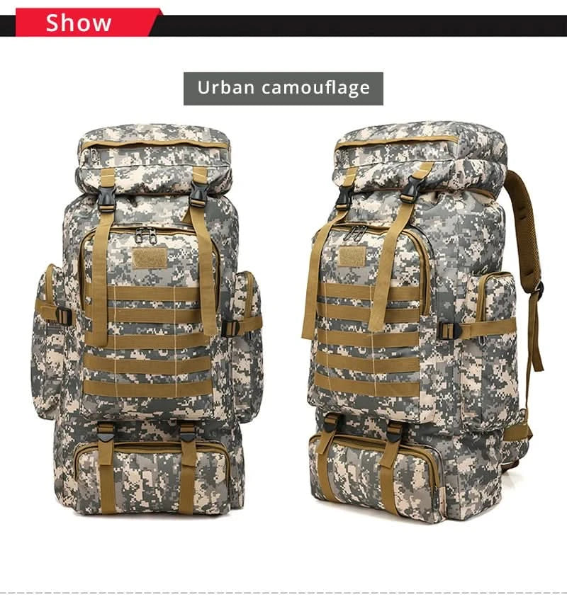 Rilibegan Men Travel Backpack Tactical Climbing Outdoor Hiking Camouflage Multifunctional Bag Men Backpack - M & M Global