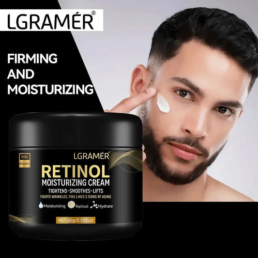 Retinol Face Men's Moisturizer Moisturizing Retinol Cream Anti-Wrinkle Aging Moisturizing Shrink Pores Whitening Smooth Retinol - M & M Global