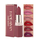 6-Color Matte Lipstick , Non-Fading, Non-Stick Cup Long-Lasting Velvet Finish, Smooth Matte Lip Color Waterproof Smudge-proof - M & M Global