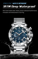 POEDAGAR Luxury Watch For Men Calendar Luminous Waterproof Man Clock Male Chronograph Stainless Steel Men's Quartz Watches Reloj - M & M Global