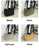 Casual Canvas Messenger Bag Versatile Flip Large Capacity Shoulder Book Bag For Student Adjustable Crossbody Bag For Men Women - M & M Global