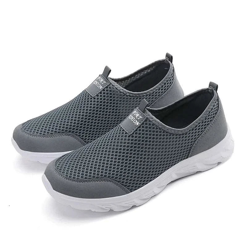 2023 Lightweight Men Casual Shoes Breathable Slip on Male Casual Sneakers Anti-slip Men's Flats Outdoor Walking Shoes Size 39-47 - M & M Global