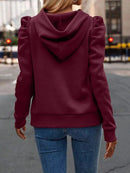 New Autumn Gothic Style Casual Long-Sleeved Hooded Short Sweater Jacket Women Fashion Zipper Sports Hoodies Y2K Sweatshirt