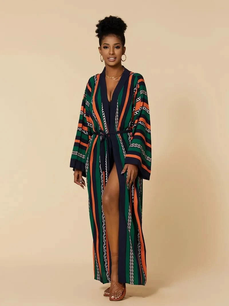 Para Praia Kimono Beach Robe 9 Colors Bikini Cover Ups Beachwear Femme Long Dress Sarong Women Loose Cardigan Swimsuit Covers - M & M Global
