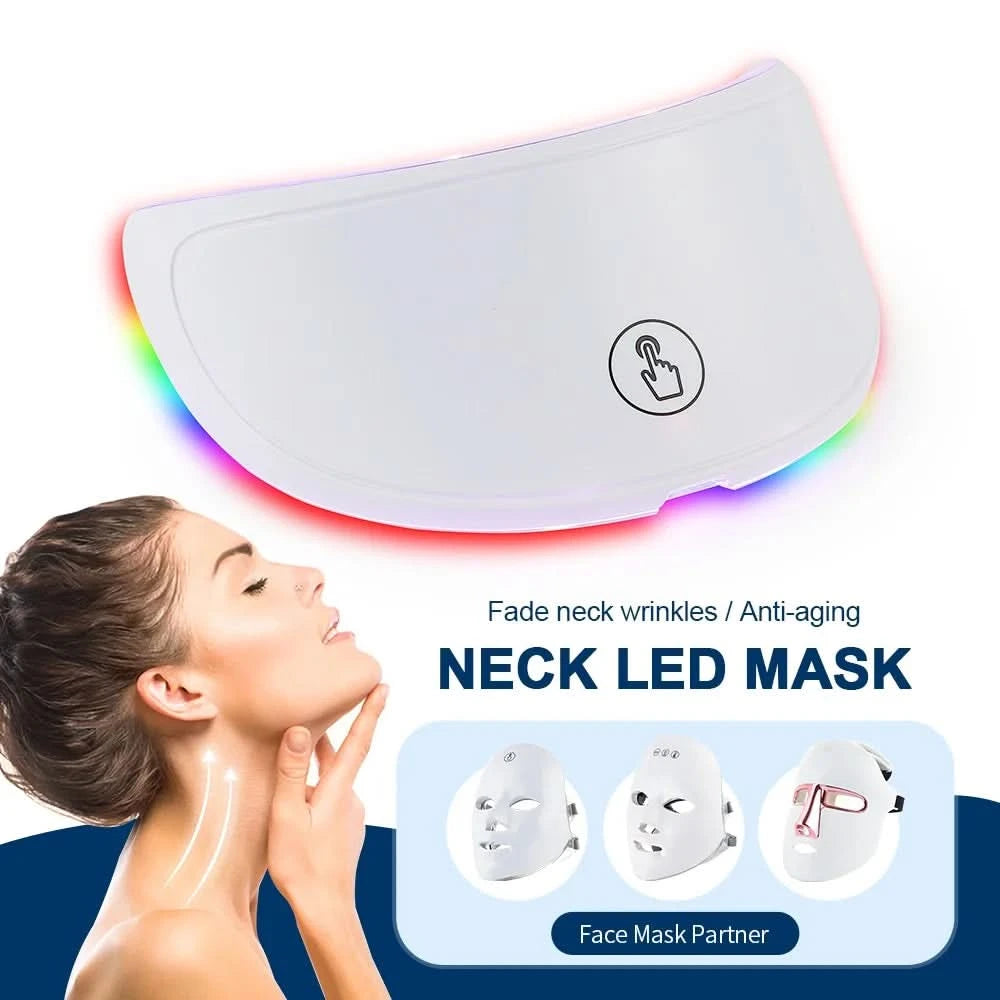 Neck LED Lift Mask Photon Anti-Wrinkle Skin Tightening Neck Beauty Device Skin Brighten Rejuvenation Neck Wrinkle Remover - M & M Global