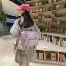 Japanese high-capacity single-shouldered slouch bag for schoolgirls, carry-on canvas messenger bag, Japan and South Korea - M & M Global