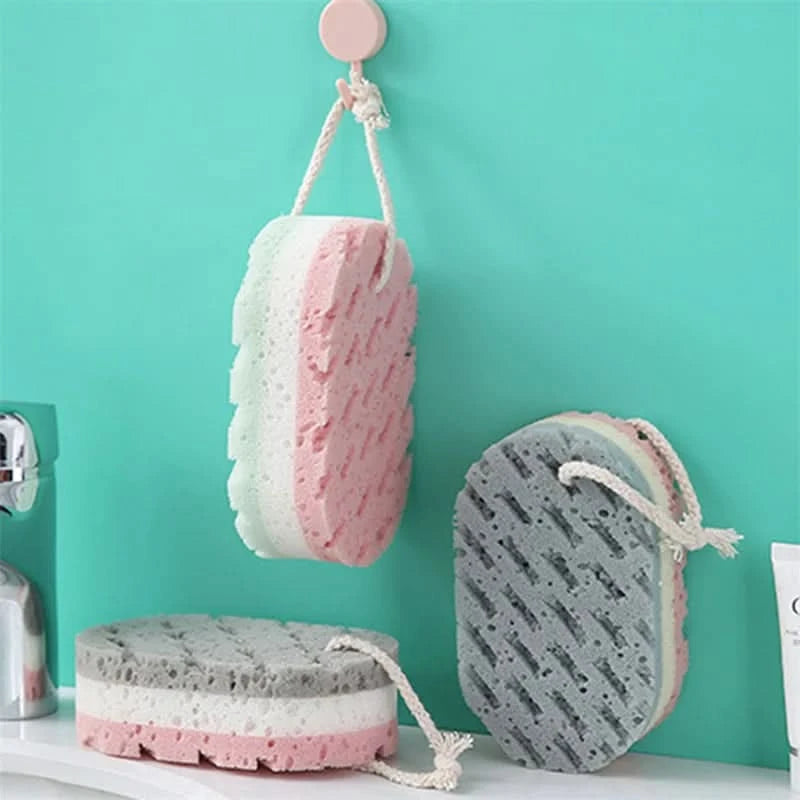 Soft Sponge Body Scrubber Bath Exfoliating Scrub Sponge Shower Brush Body Skin Cleaner Dead Skin Remover - M & M Global