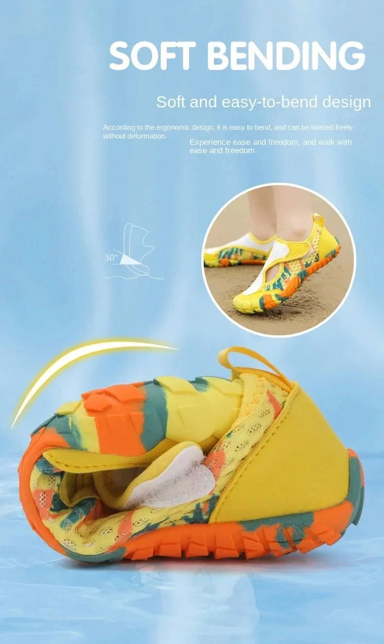 Swimming Beach Sneakers Children Diving Surfing Boating Wading Sports Shoes Kids Aqua Barefoot Water Shoes Quick-Dry Boys Girls - M & M Global