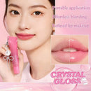 New Hydrating Mirror Lip Gloss Moisturizing Shiny Lipstick with Bow Keychain Lip Makeup Beauty Cosmetics