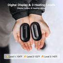 Hand Warmers Rechargeable 2 Pack Magnetic Electric Hand Warmer with Digital Display Portable Pocket Heater Warm Christmas Gift - M & M Global