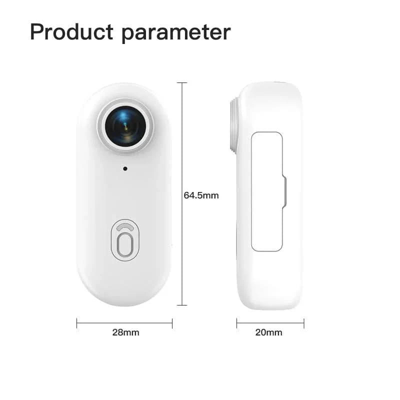 Pocket 4K Mini Camera  Magnetic Wearable Cam with Waterproof Shell WiFi Bike Camera Friendly for Casual Cycling Vlog Home Use - M & M Global