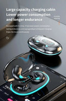 Sleep Wireless Earphone TWS Bluetooth 5.3 Headphones Hidden Earbuds IPX5 Waterproof Noise Reduction Sports Headset - M & M Global