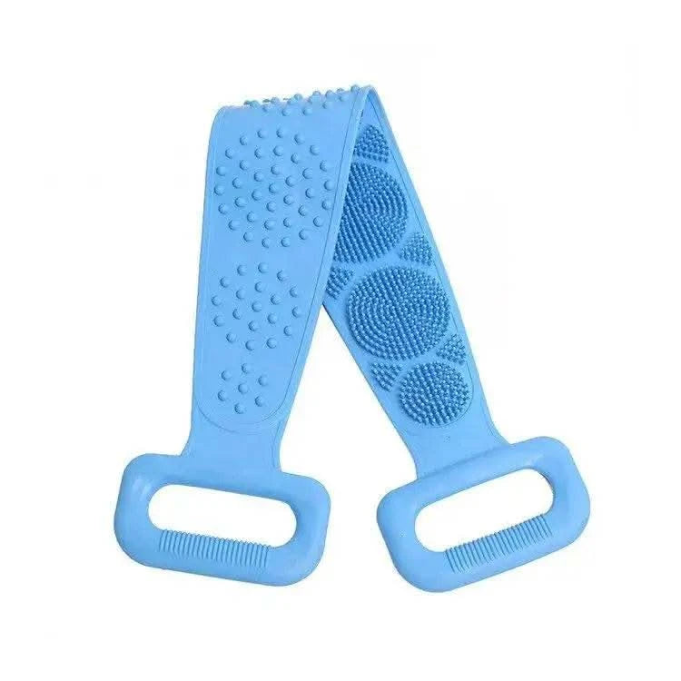 Body Sponge Silicone Brushes Bath Towels Scrubber Rubbing Back Peeling Massage Shower Belt Extended Skin Clean Brushes - M & M Global