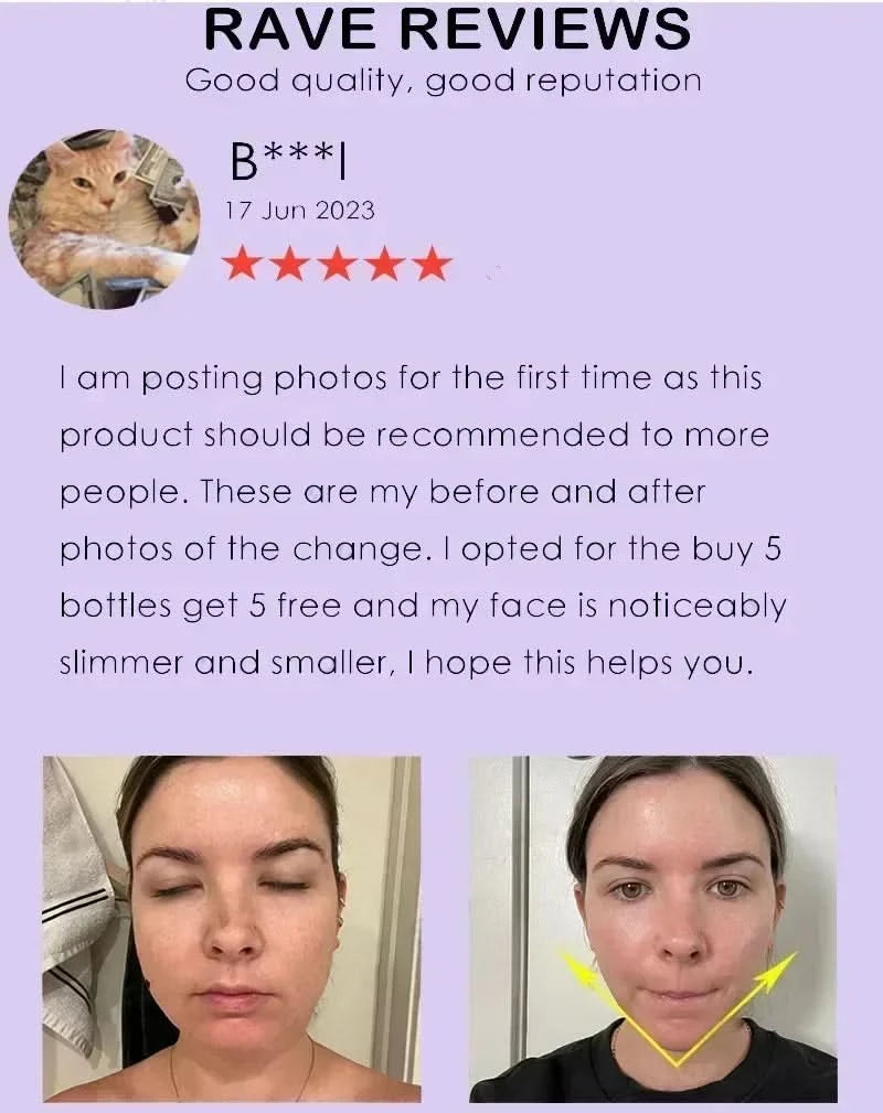 Effective V-Shape Face Slimming Lifting Facial Cream Lift Up V Double Chin Cheek Slimming Firming Anti Wrinkle Beauty Skin Care - M & M Global