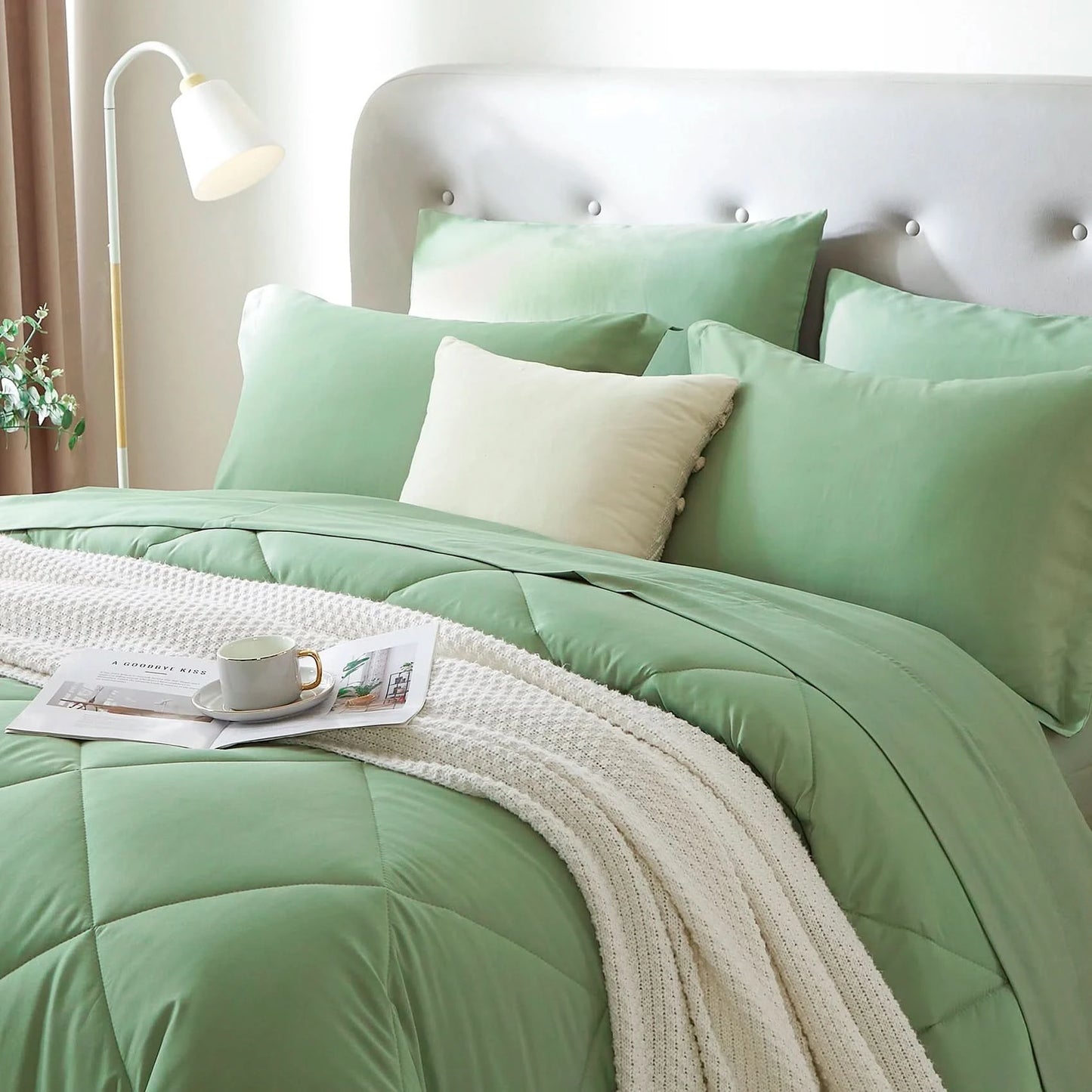 5/7-Piece Comforter Set – Bed in a Bag Bedding Set with Comforter, Sheets, Pillowcases & Pillow Shams – Soft All-Season Bed Set