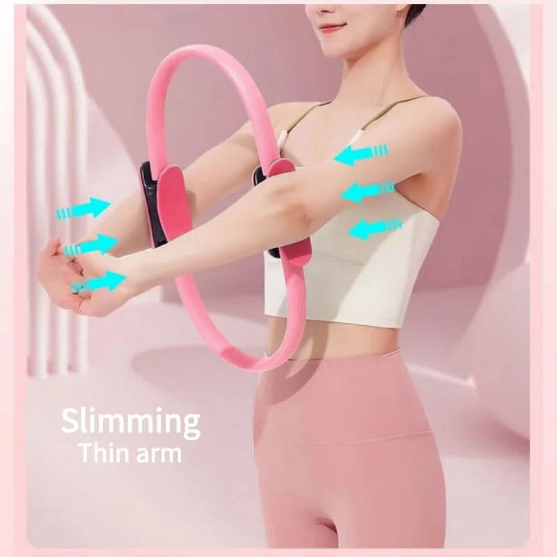 Yoga Pilates Circle Beginners Thin Legs Training Open Back Body Building Fitness Equipment Indoor Yoga Supplies Muscle Recovery - M & M Global