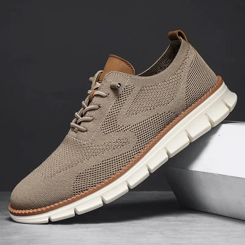 YRZL Men Casual Sports Shoes Anti Slip Wear-Resistant Breathable Cushioning Color Blocking Design Versatile Casual Sports Shoes - M & M Global