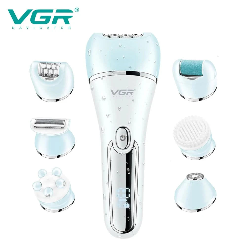 VGR Hair Trimmer Professional Hair Removal Tool Electric Epilator Lady Shaver Waterproof Hair Remover Epilator for Women V-733 - M & M Global