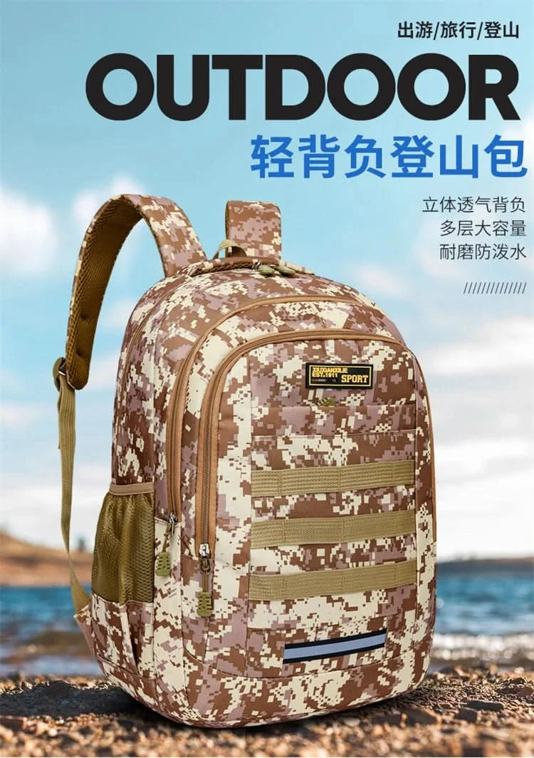 High Quality Large Capacity Outdoor Tactical Backpacks Waterproof Multi Functional hiking bag Outdoor Trekking  Camping Backpack - M & M Global