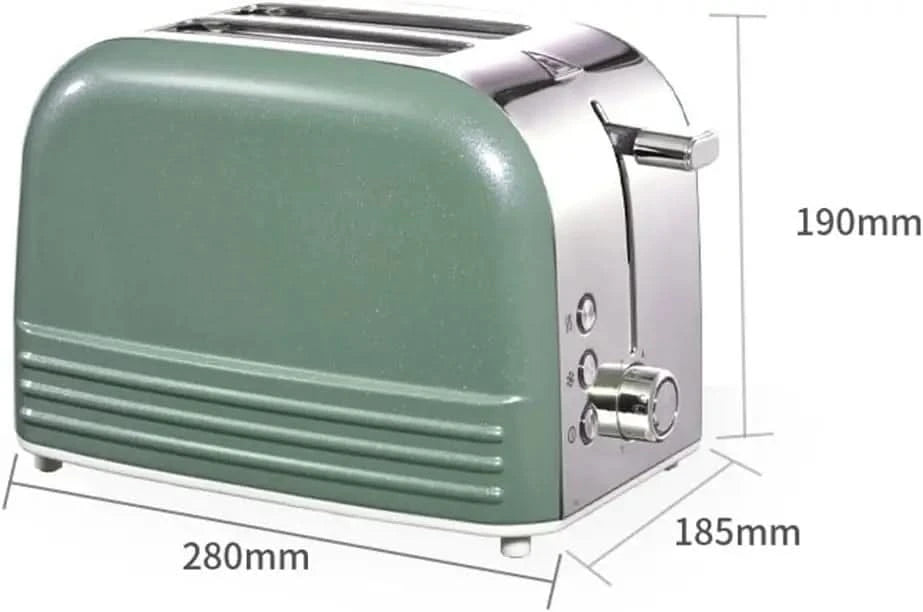 Toaster Ovens 2 Slices Toaster, Home Small Breakfast Maker, Sandwich Maker Toaster, 3 Modes, 6-speed Toasting, Double-sided Toas - M & M Global