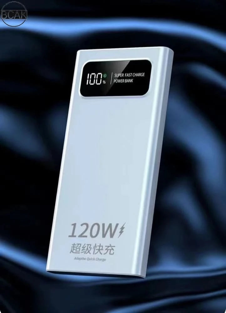 Quality BCAK New 120W Power Bank 20000mAh Super Fast Charging Large Capacity Mobile Power Supply - M & M Global