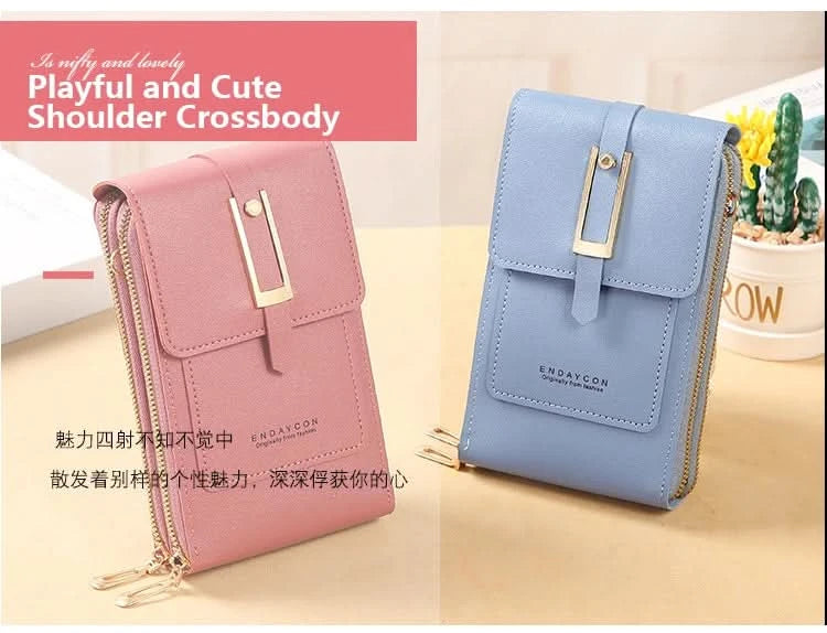 Touch Screen Cell Phone Messenger Bags Women Purse and Handbag Mini Shoulder Bag Pink Small Hand Bag Crossbody for Women  bolsos - M & M Global