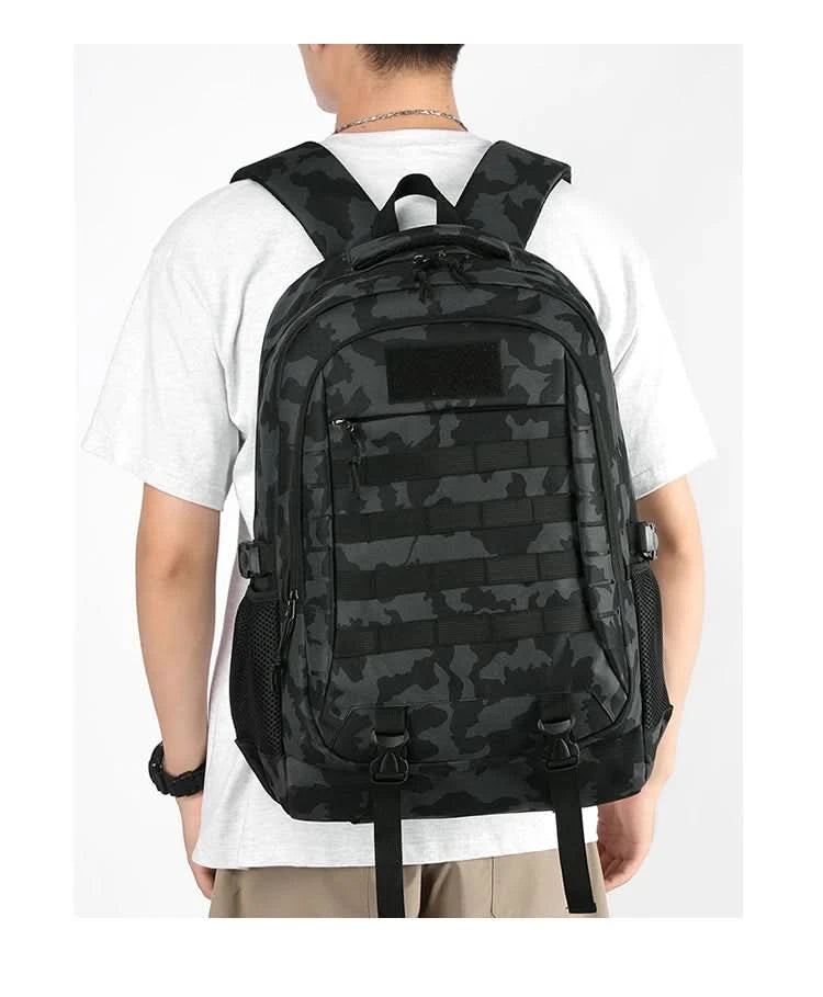New cross-border outdoor tactical bag, large-capacity backpack, multi-functional leisure travel mountaineering bag, camouflage d - M & M Global