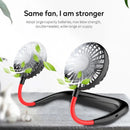 Hot sale Summer Cooling Fan Mini Neck Hanging Fan Hands Free Mini USB Neckband Fan for Sports Home Office Travel - M & M Global