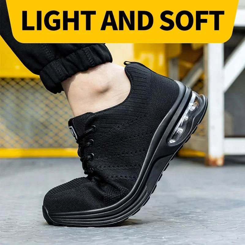 Men's Work Safety Shoes, Steel Toe Shoes, Puncture Resistant Impact Resistant Wear-resistant Outdoor Fashionable Sports Shoes