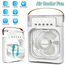 3 In 1 Fan AIr Conditioner Household Small Air Cooler LED Night Light Portable Humidifier Air Adjustment Fan Office Home Fan New - M & M Global